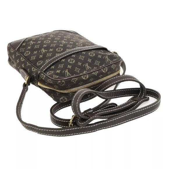 LOUIS VUITTON Danube Shoulder Bag Monogram Mini Lin Leather Brown M95228 11FB464 - Picture 13 of 16